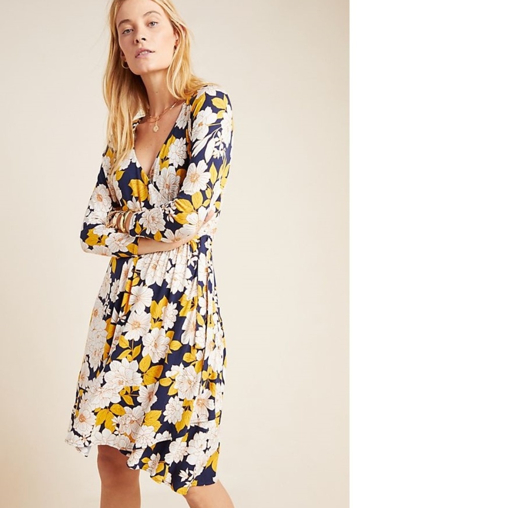 Anthropologie Angelique Wrap Mini Dress - Picture 4 of 7
